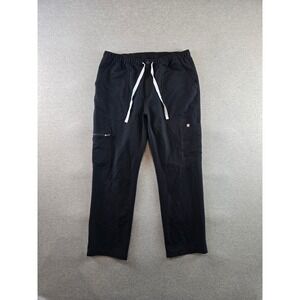 Figs Cairo Scrub Pants Mens L Black Technical Collection Cargo Medical
